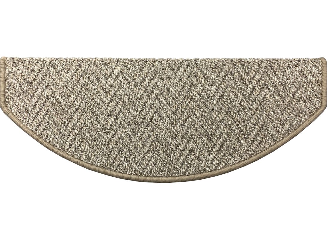 Marchette bouclé ANDES, demi lune col greige, dim 28.00 x 65.00 cm