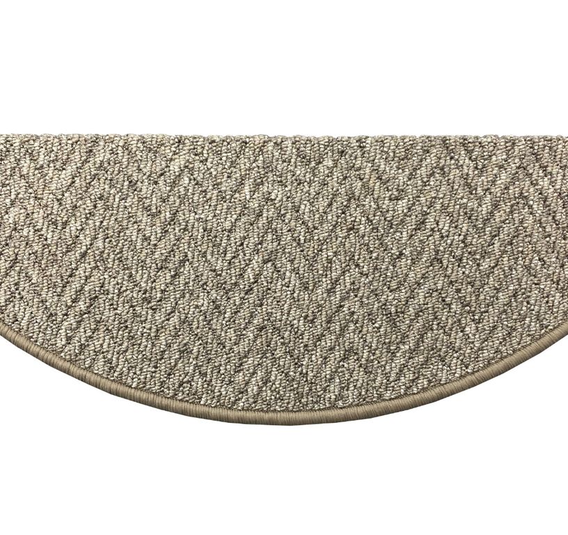 Marchette bouclé ANDES, demi lune col greige, dim 28.00 x 65.00 cm