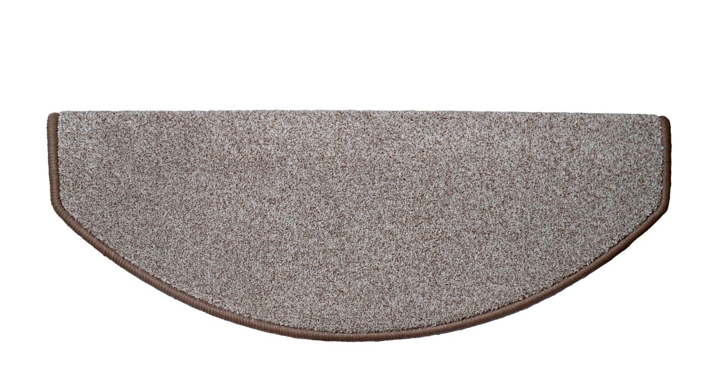 Marchette velours coupé JASMINE, demi lune col beige clair, dim 28.00 x 65.00 cm