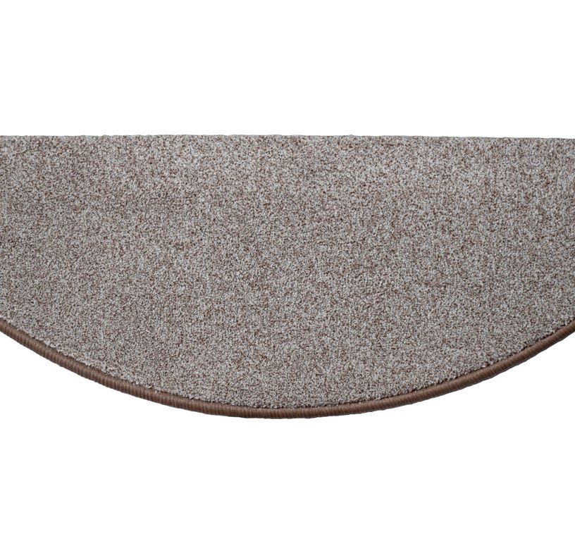 Marchette velours coupé JASMINE, demi lune col beige clair, dim 28.00 x 65.00 cm