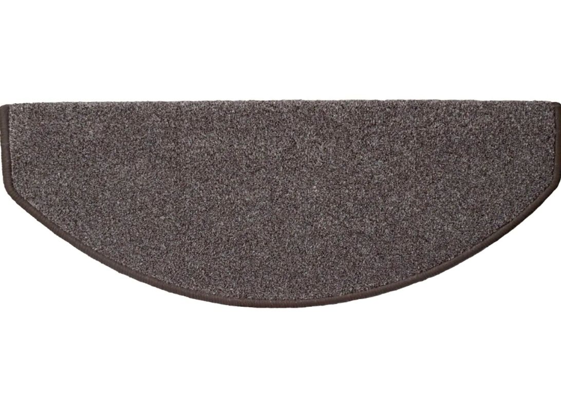 Marchette velours coupé JASMINE, demi lune col marron, dim 28.00 x 65.00 cm