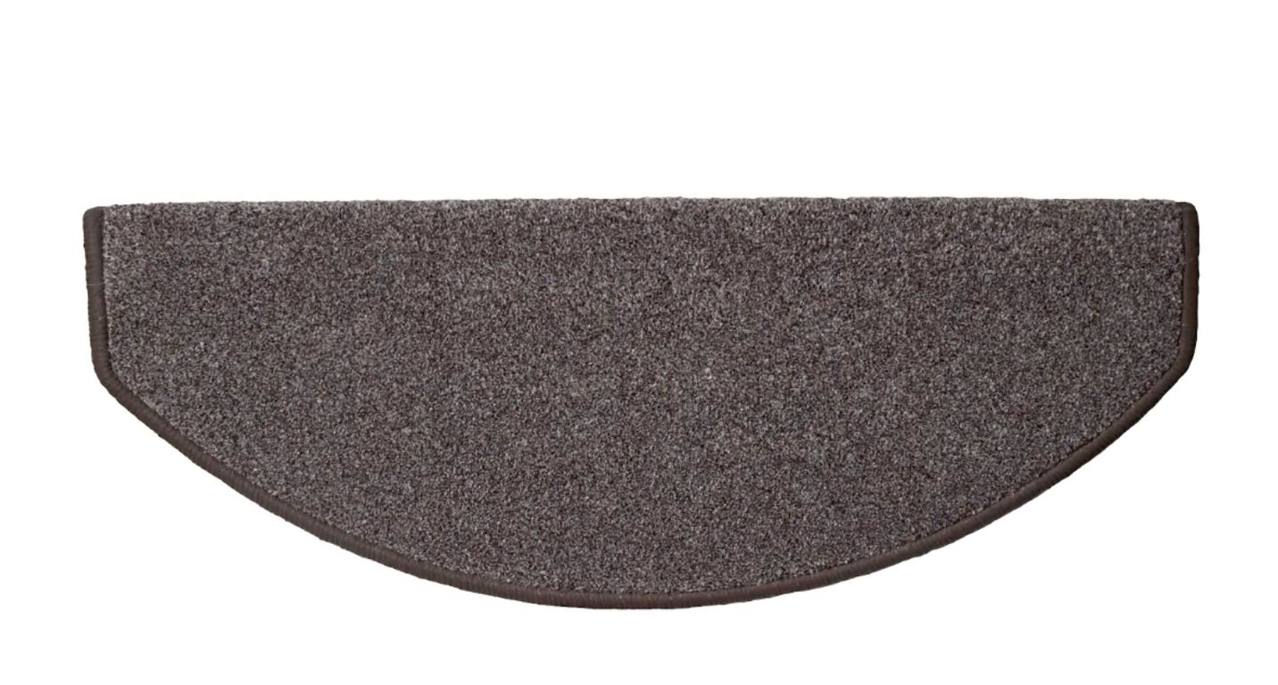 Marchette velours coupé JASMINE, demi lune col marron, dim 28.00 x 65.00 cm