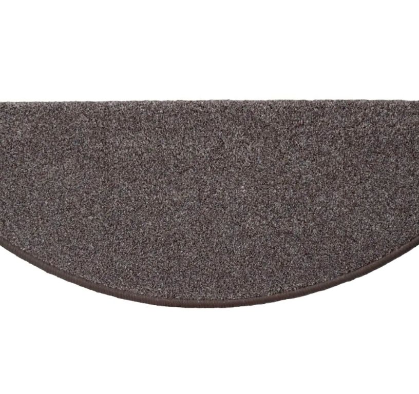 Marchette velours coupé JASMINE, demi lune col marron, dim 28.00 x 65.00 cm