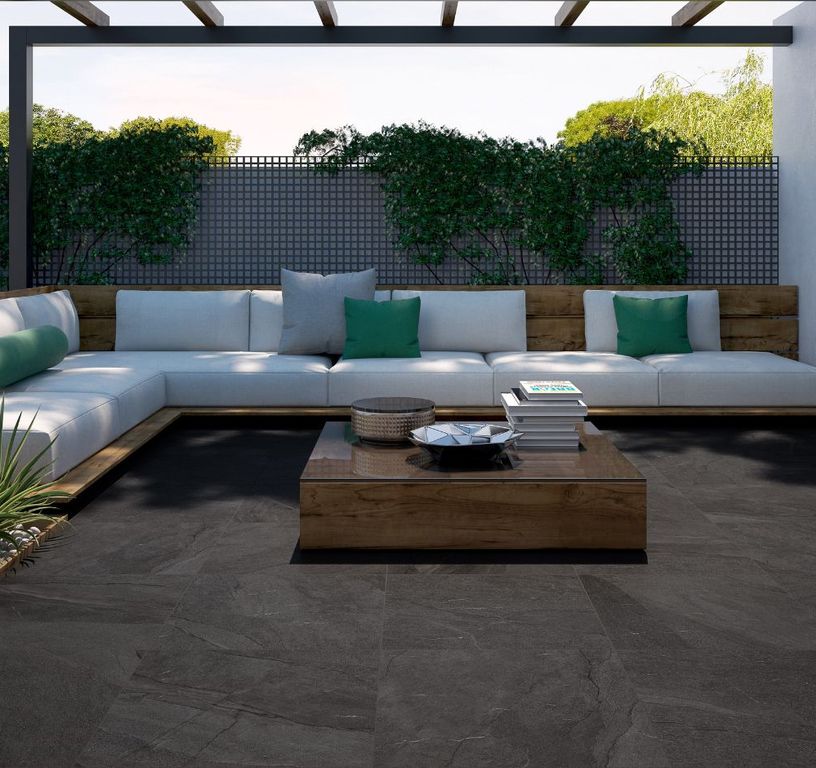 Carrelage HALLEY GRIP, aspect pierre 60x60cm, dim 60.00 x 60.00 cm