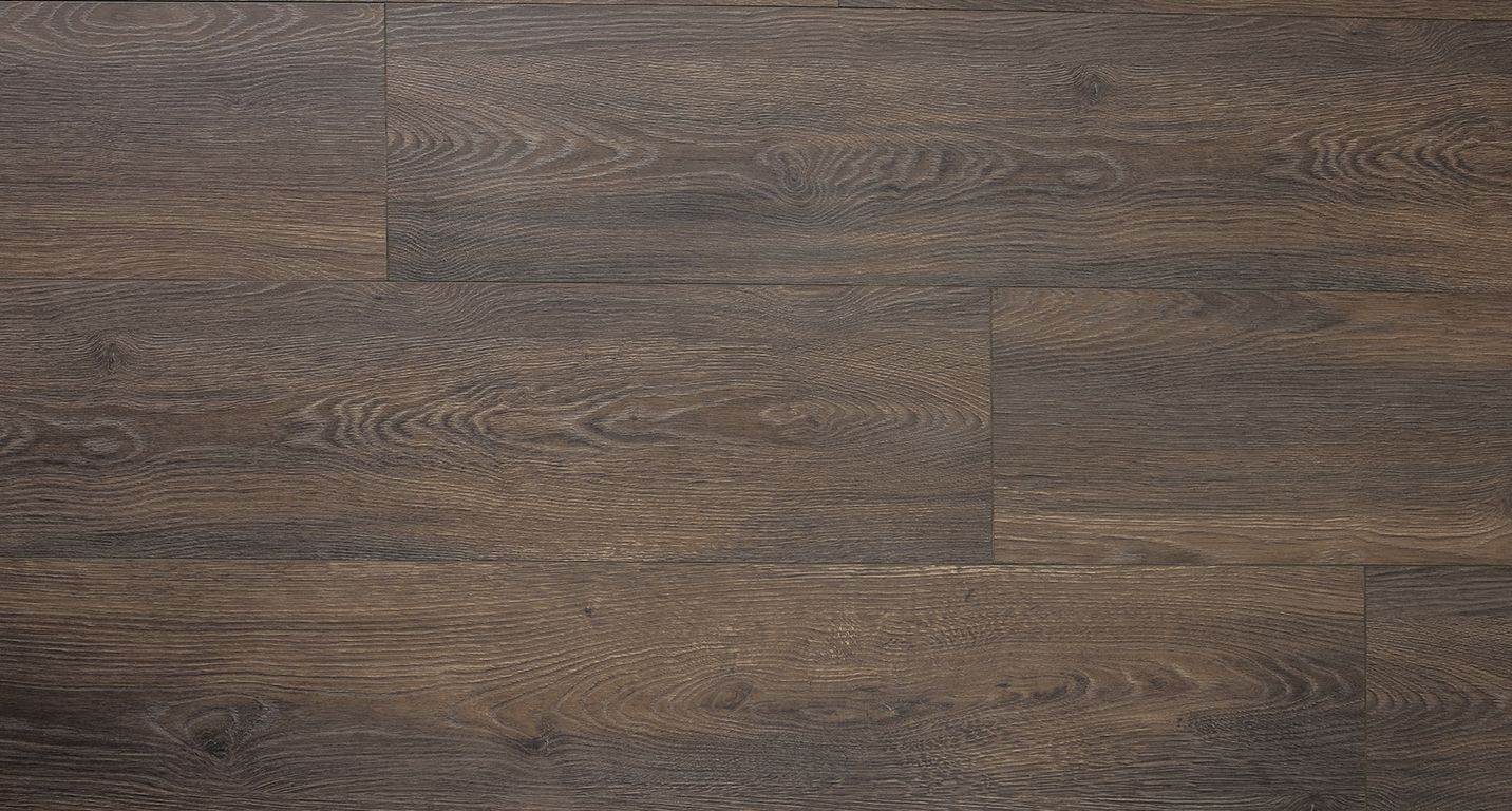 Sol stratifié ROOMS , aspect Bois chêne brun, lame 24.20 x 138.00 cm