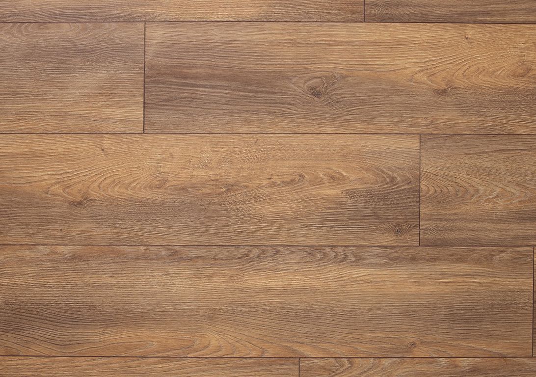 Sol stratifié ROOMS , aspect Bois chêne marron, lame 24.20 x 138.00 cm