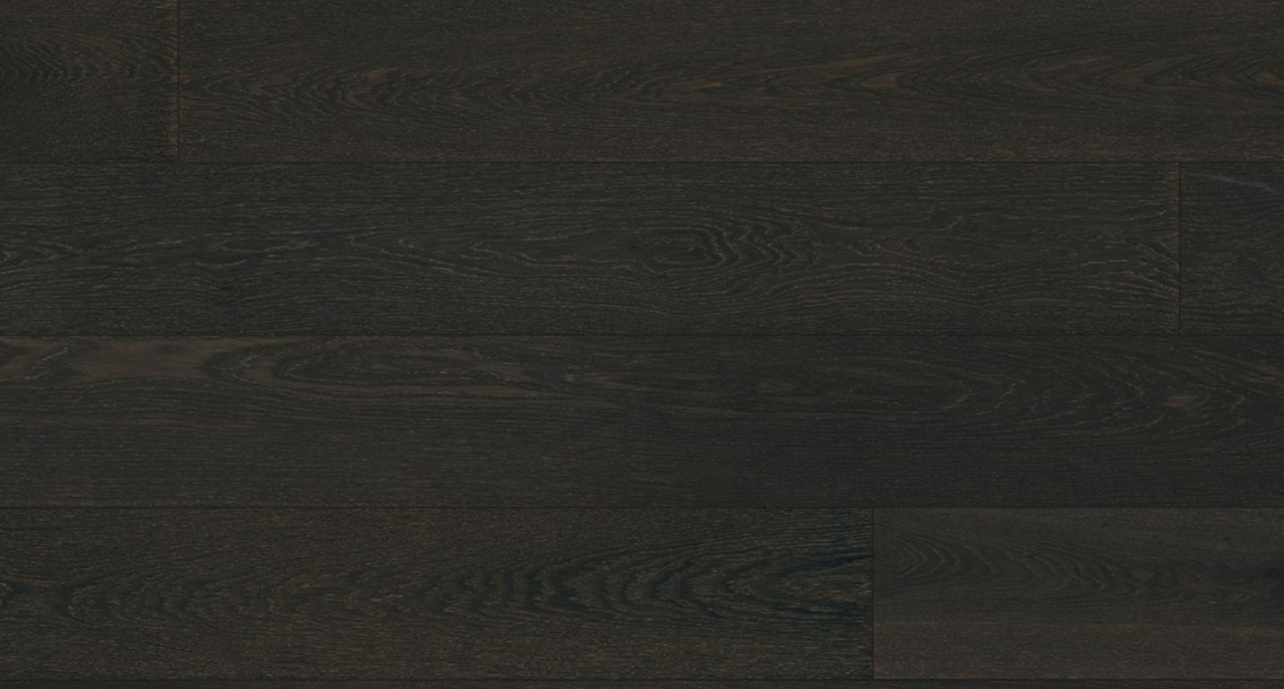 Parquet contrecollé PINOT 185 CHENE AUTHENTIQUE, chêne noir, verni, larg. 18.50 cm