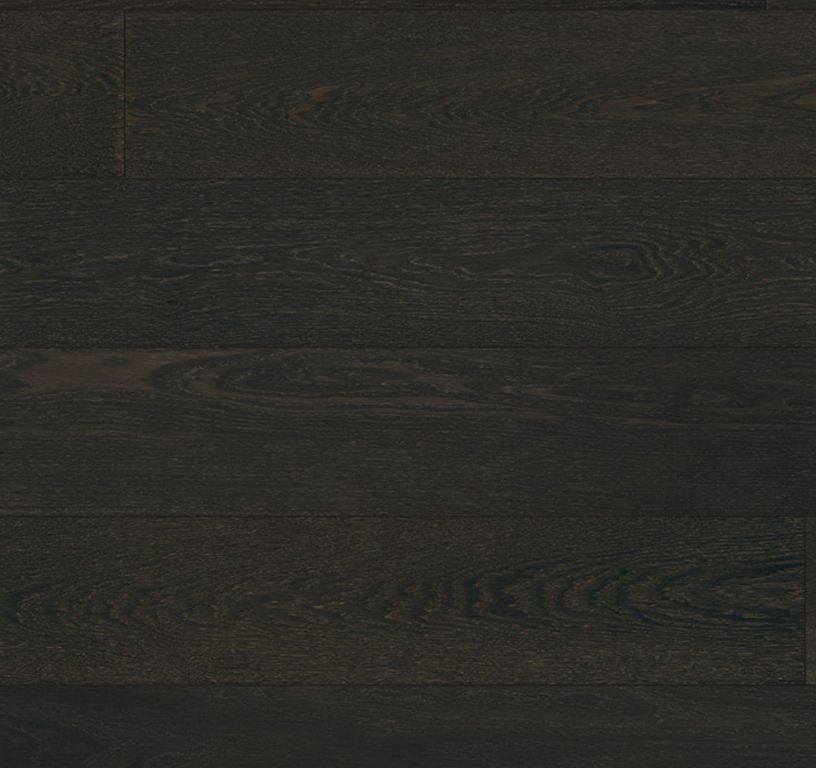 Parquet contrecollé PINOT 185 CHENE AUTHENTIQUE, chêne noir, verni, larg. 18.50 cm