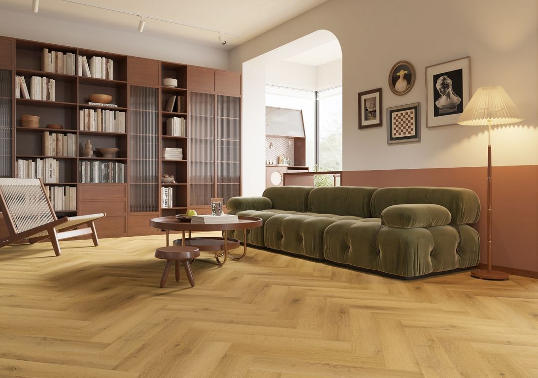 Sol vinyle EASYTREND SUPERMATT BATON ROMPU Easytrend, Bois chêne authentique, lame 12.50 x 62.50 cm