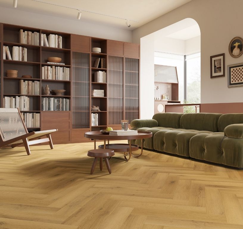 Sol vinyle EASYTREND SUPERMATT BATON ROMPU Easytrend, Bois chêne authentique, lame 12.50 x 62.50 cm