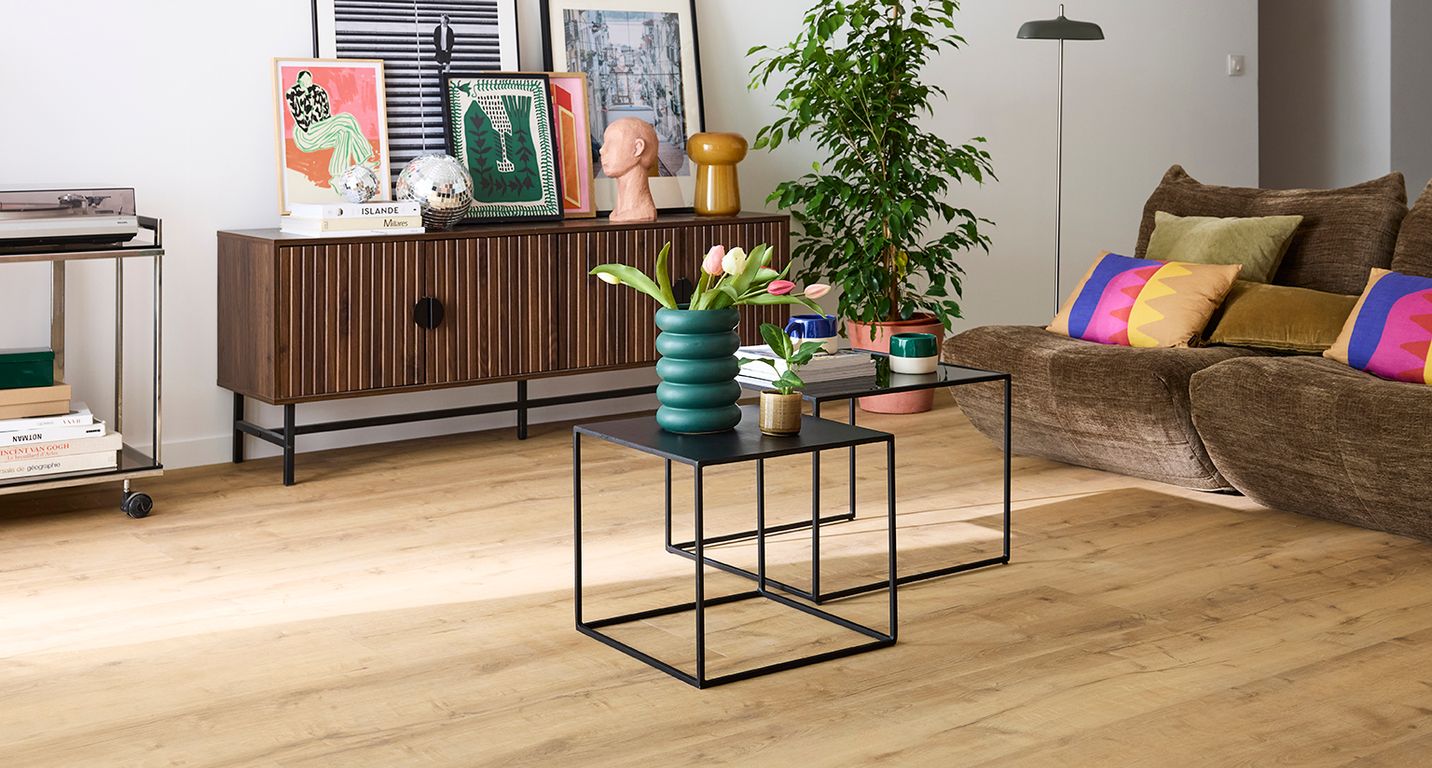 Sol vinyle EASYTREND SUPERMATT LAME XL Easytrend, Bois chêne naturel, lame 30.50 x 152.50 cm