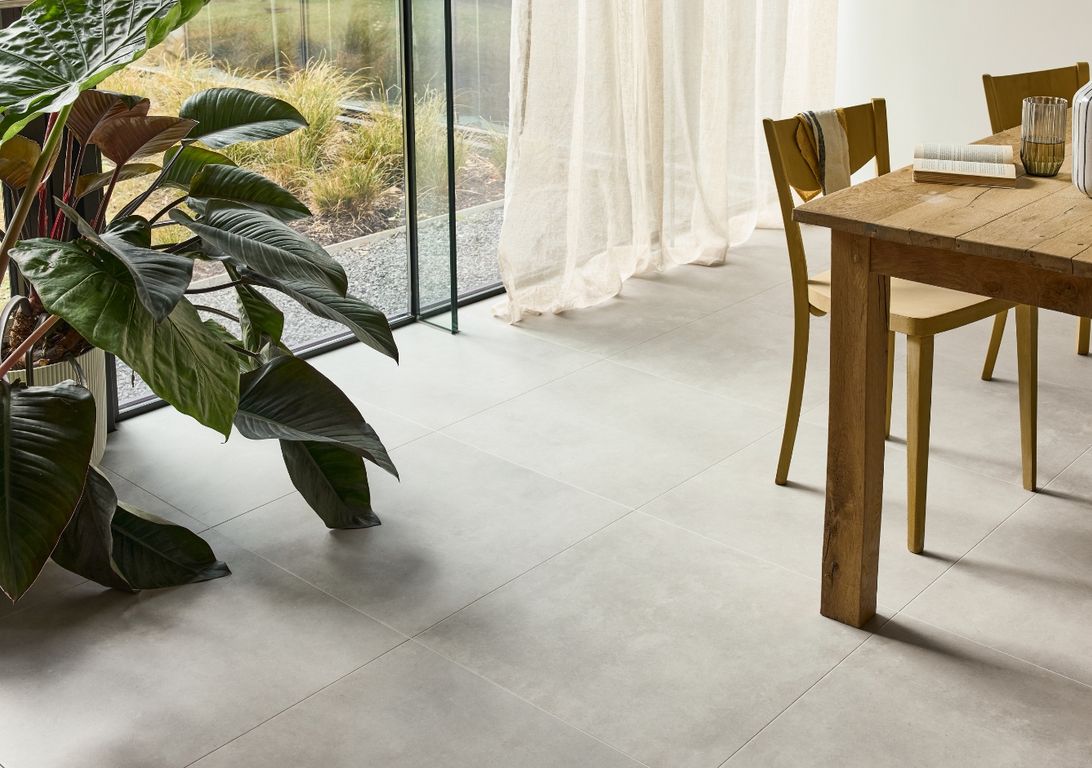 Sol vinyle MANHATTAN DALLE Easytrend, Béton béton gris, dalle 61.00 x 122.00 cm