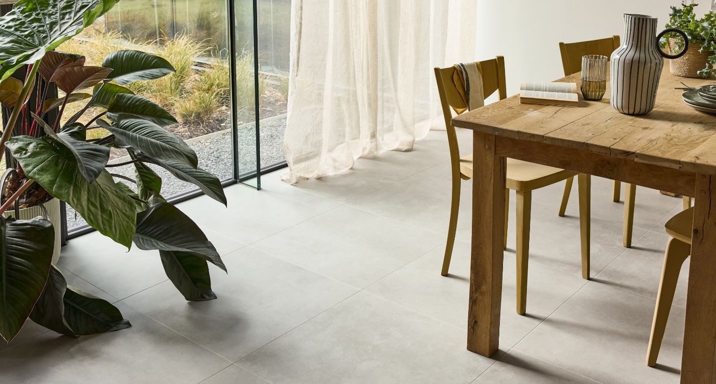 Sol vinyle MANHATTAN DALLE Easytrend, Béton béton gris, dalle 61.00 x 122.00 cm