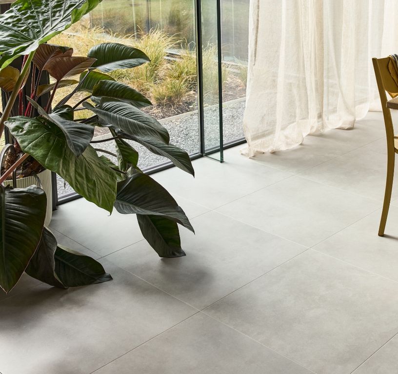 Sol vinyle MANHATTAN DALLE Easytrend, Béton béton gris, dalle 61.00 x 122.00 cm