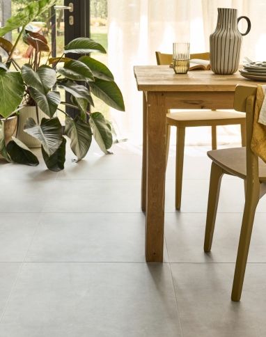 Sol vinyle MANHATTAN DALLE Easytrend, Béton béton gris, dalle 61.00 x 122.00 cm