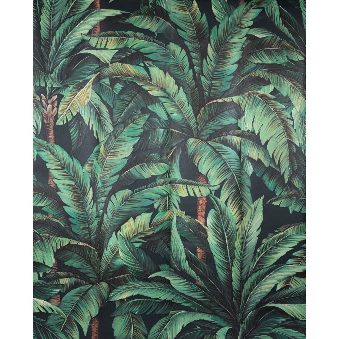Papier peint ELIO , 100% Intissé décor Floral / Végétal, vert