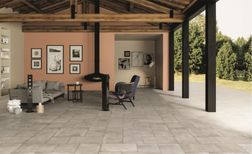Carrelage NATURE LISSE, aspect pierre gris, dim 30.00 x 30.00 cm