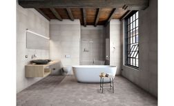 Carrelage BETON DECOR, aspect béton gris clair, dim 18.20 x 21.00 cm