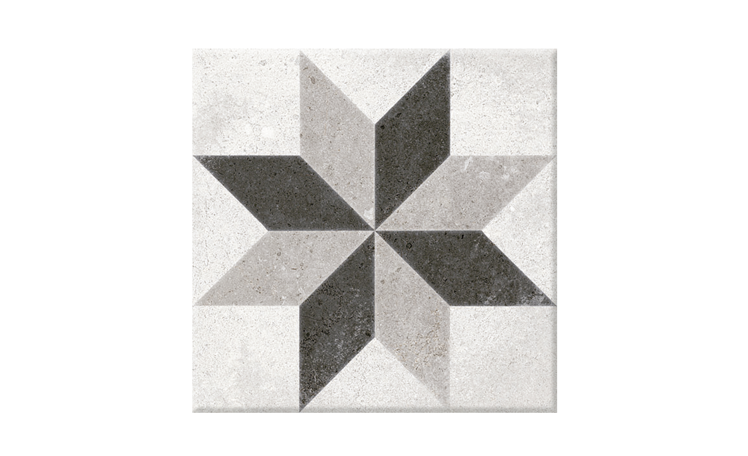 Carrelage EPOQUE, aspect carreau ciment gris, dim 20.00 x 20.00 cm