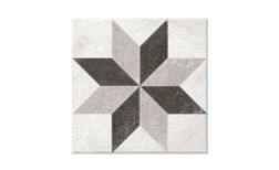 Carrelage EPOQUE, aspect carreau ciment gris, dim 20.00 x 20.00 cm