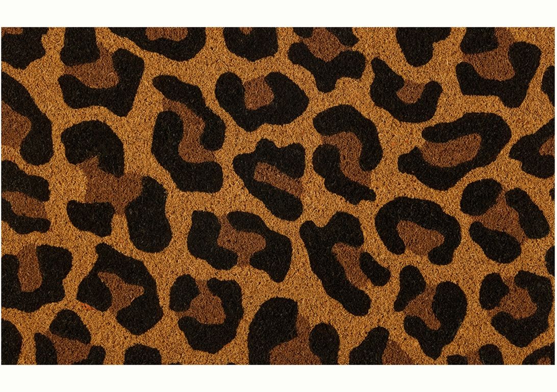 Tapis SCAR , léopard Naturel / noir / marron