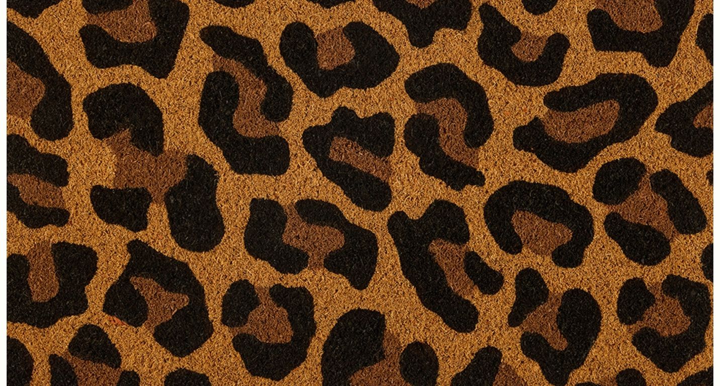 Tapis SCAR , léopard Naturel / noir / marron