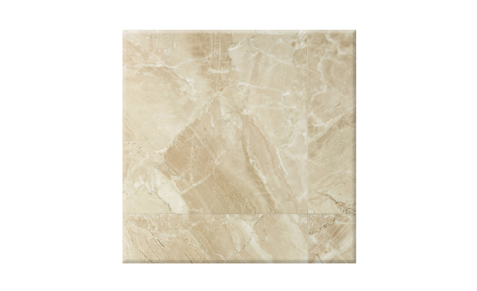 Carrelage BRECHA, aspect marbre beige, dim 59,3 x 59,3 cm