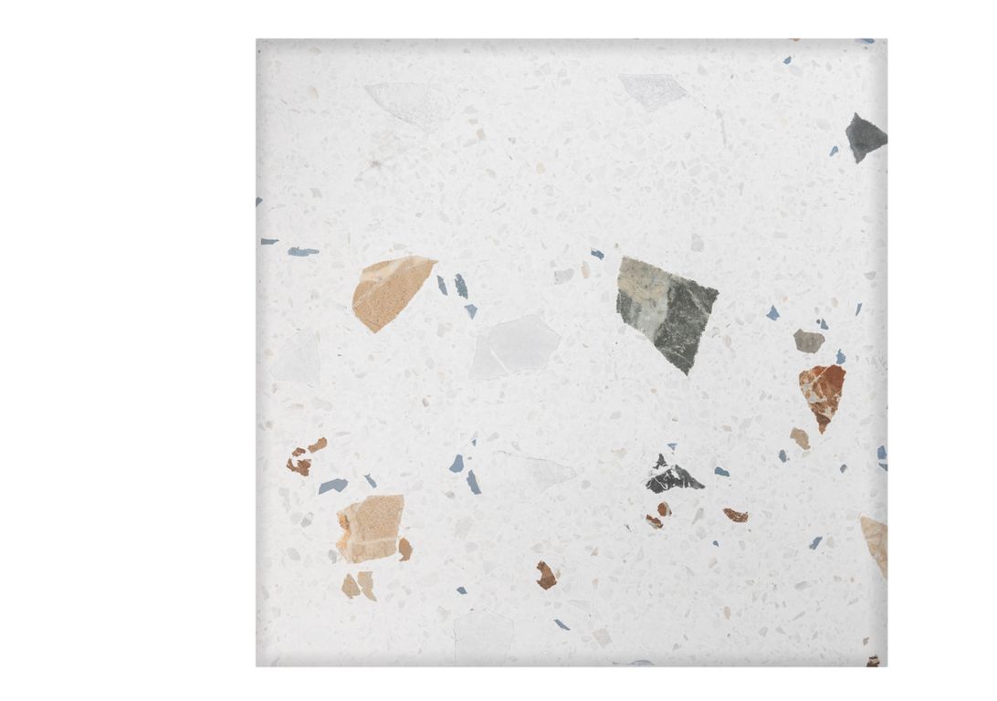 Carrelage TERRA XXL, aspect terrazzo multicolore, dim 60.00 x 60.00 cm