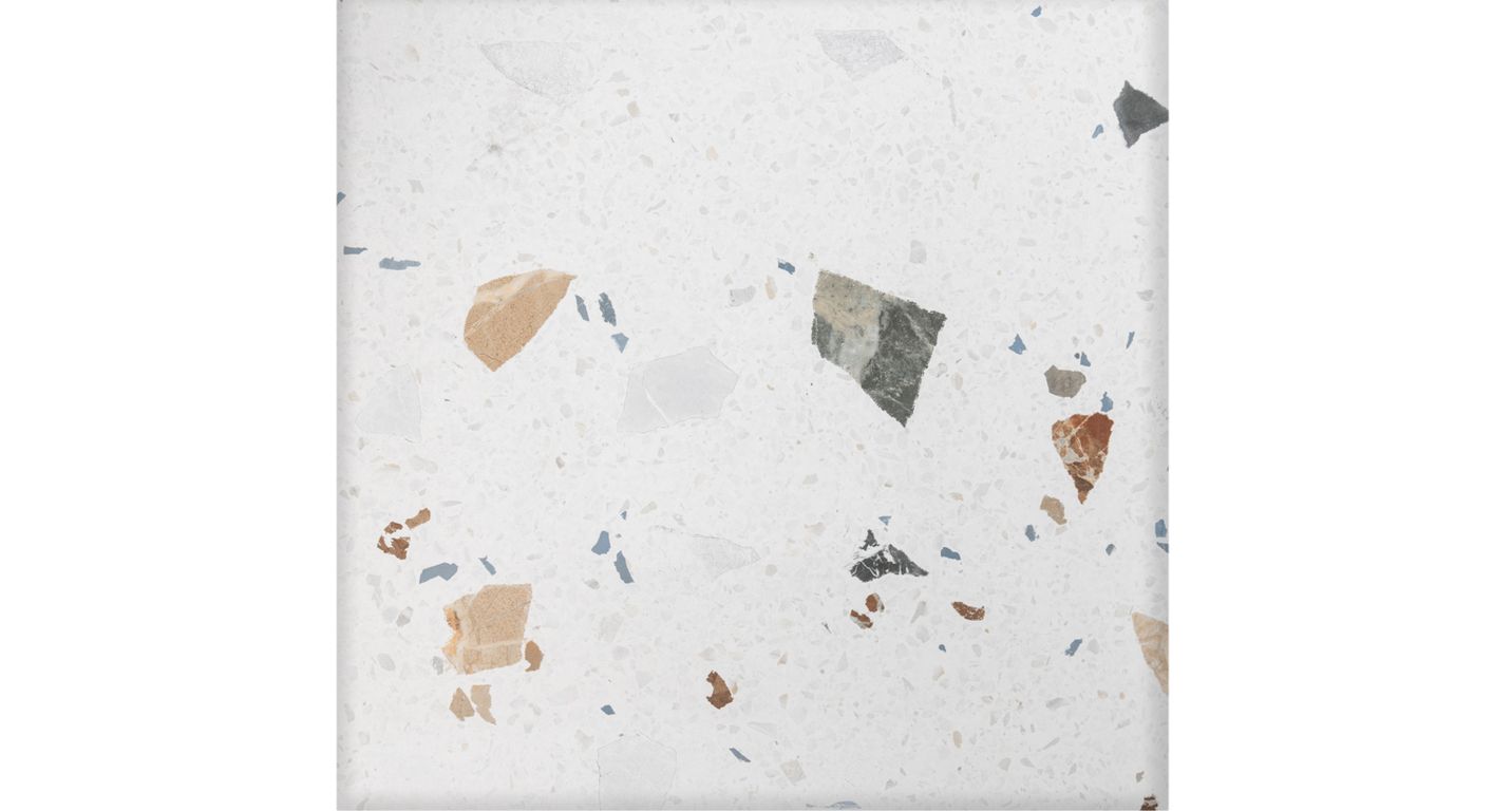 Carrelage TERRA XXL, aspect terrazzo multicolore, dim 60.00 x 60.00 cm