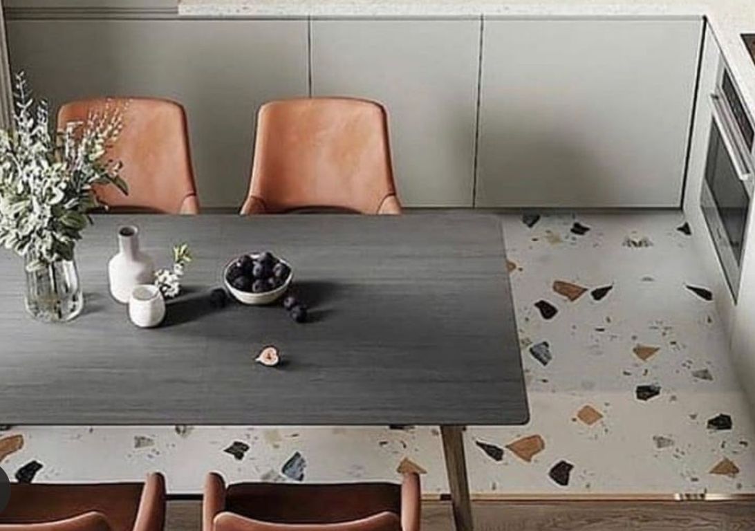 Carrelage TERRA XXL, aspect terrazzo multicolore, dim 80.00 x 80.00 cm