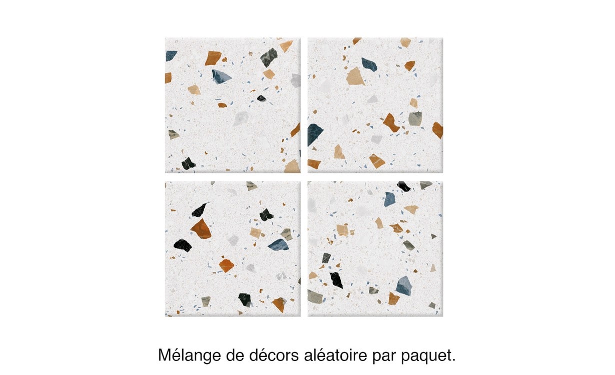 Carrelage TERRA XXL, aspect pierre multicolore, dim 80.00 x 80.00 cm