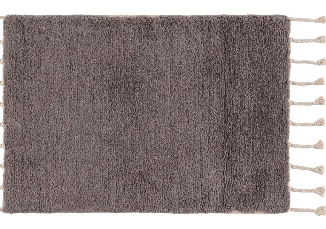 Tapis DJAMILA , uni gris anthracite