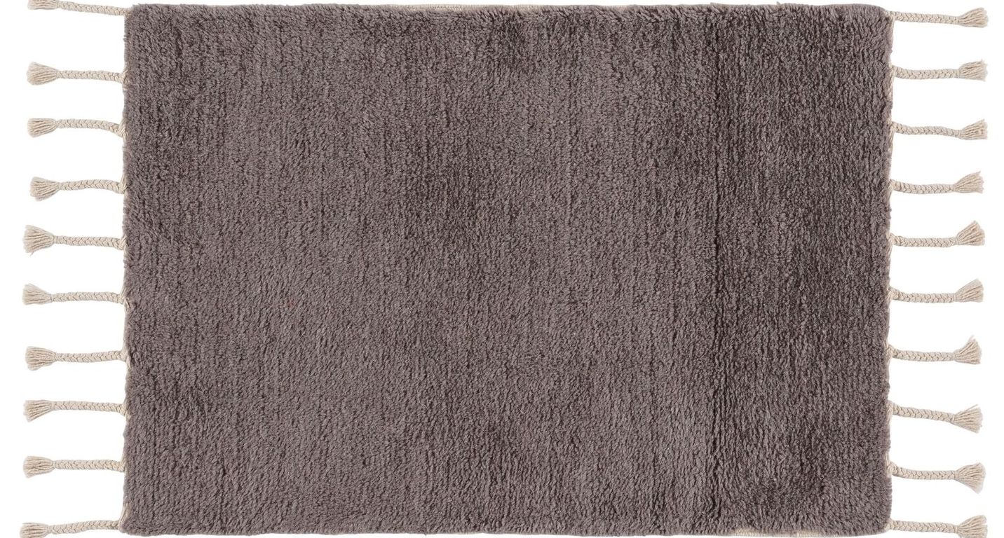 Tapis DJAMILA , uni gris anthracite