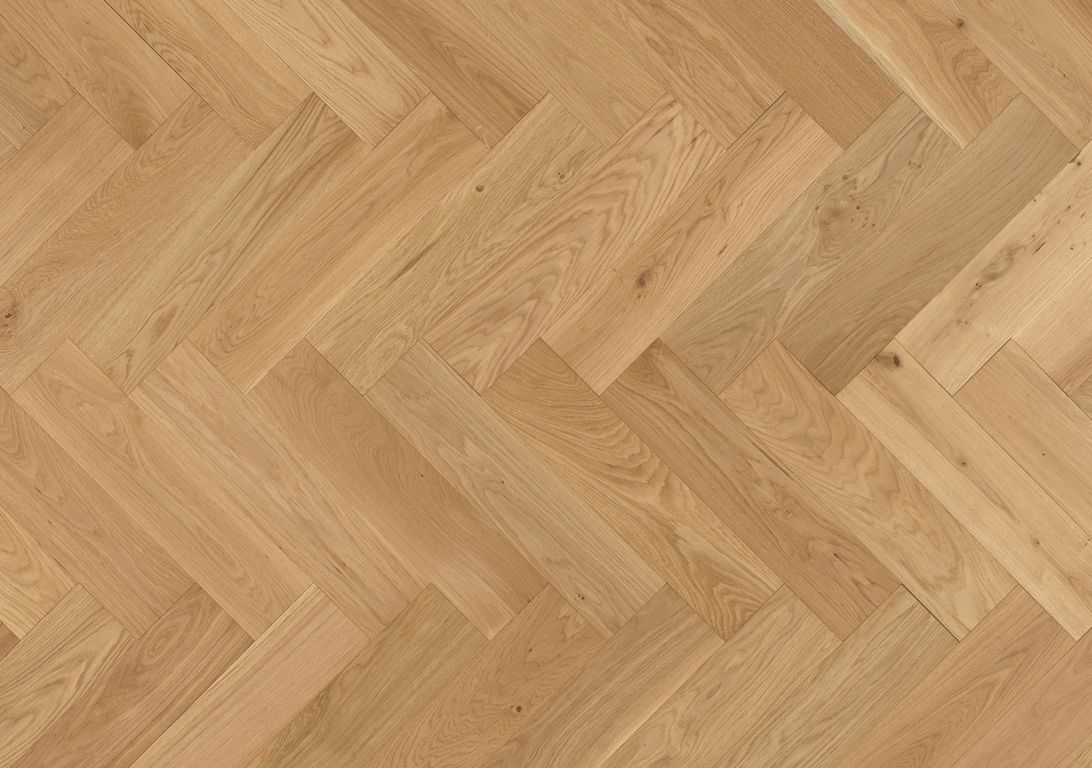 Parquet massif PALACE BATON ROMPU 120 CHENE AUTHENTIQUE, chêne miel, verni, larg. 12.00 cm