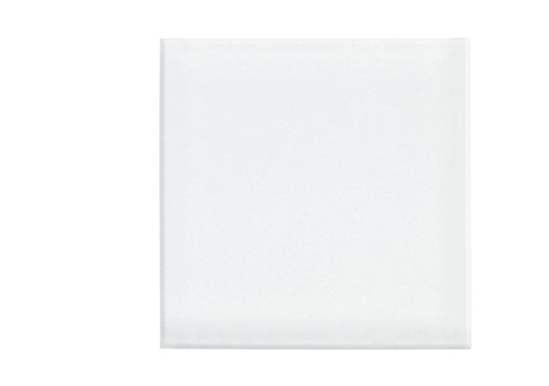 Carrelage Cabochon COMEDIA, unis-couleurs blanc, dim 4.00 x 4.00 cm
