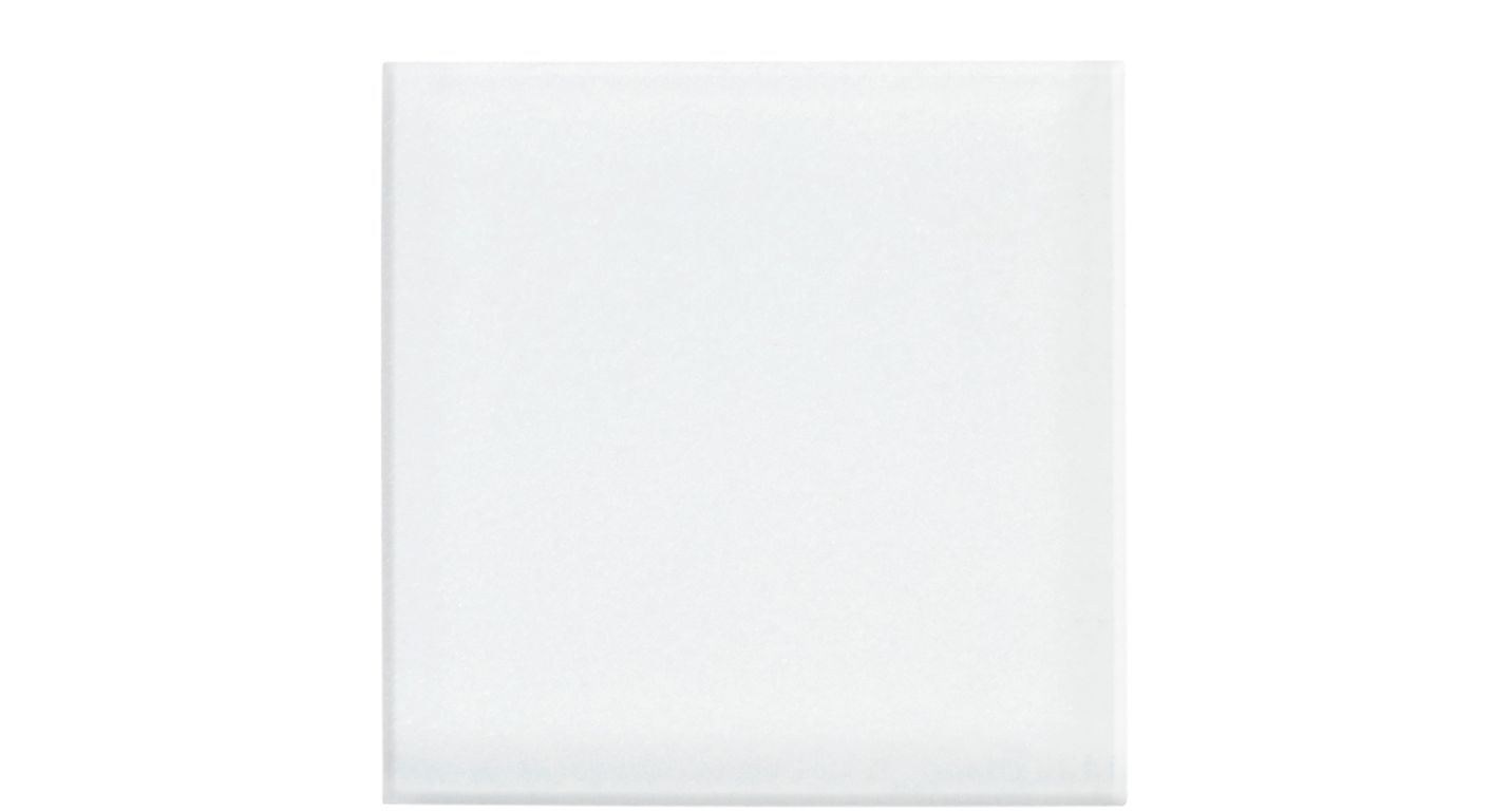 Carrelage Cabochon COMEDIA, unis-couleurs blanc, dim 4.00 x 4.00 cm