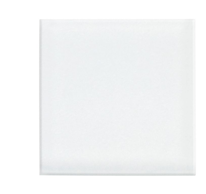 Carrelage Cabochon COMEDIA, unis-couleurs blanc, dim 4.00 x 4.00 cm