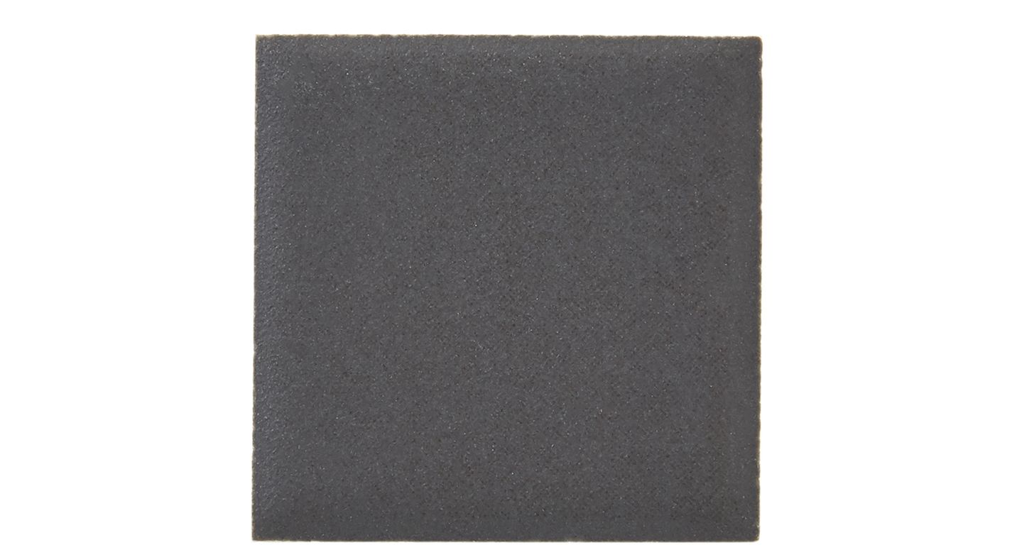 Carrelage Cabochon COMEDIA, aspect carreau ciment gris anthracite, dim 4.00 x 4.00 cm