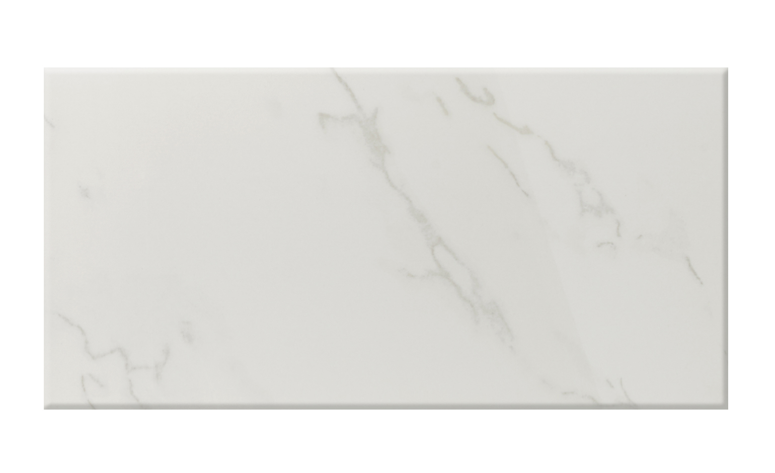 Carrelage CARRARA, aspect marbre blanc, dim 30 x 60 cm