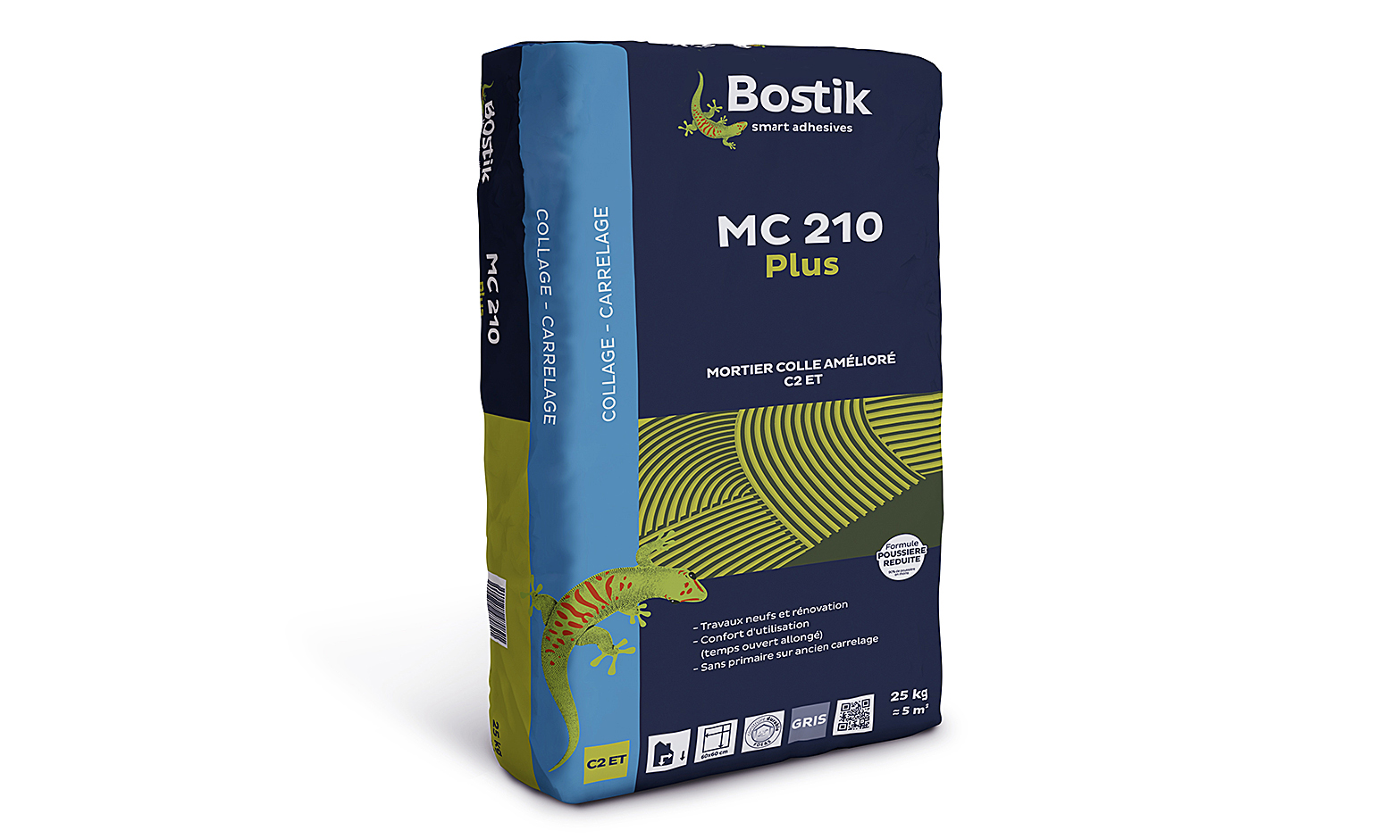 mortier-colle Bostik MC210 PLUS, pour sols Accessoire Carrelage, 25.00 kg