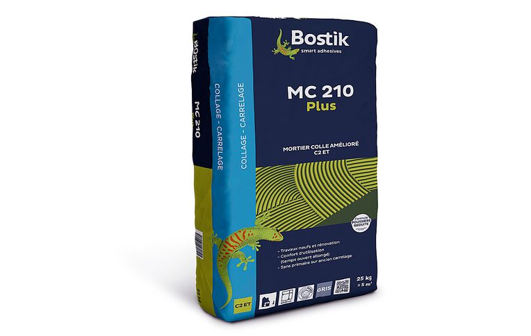 Mortier-colle Bostik MC210 PLUS, pour sols Carrelage, pour carrelage, 25.00 kg