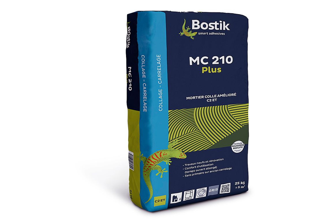 Mortier-colle Bostik MC210 PLUS, pour sols Carrelage, pour carrelage, 25.00 kg