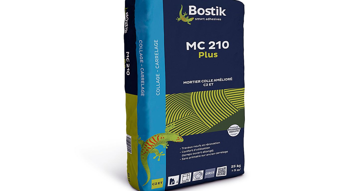 Mortier-colle Bostik MC210 PLUS, pour sols Carrelage, pour carrelage, 25.00 kg