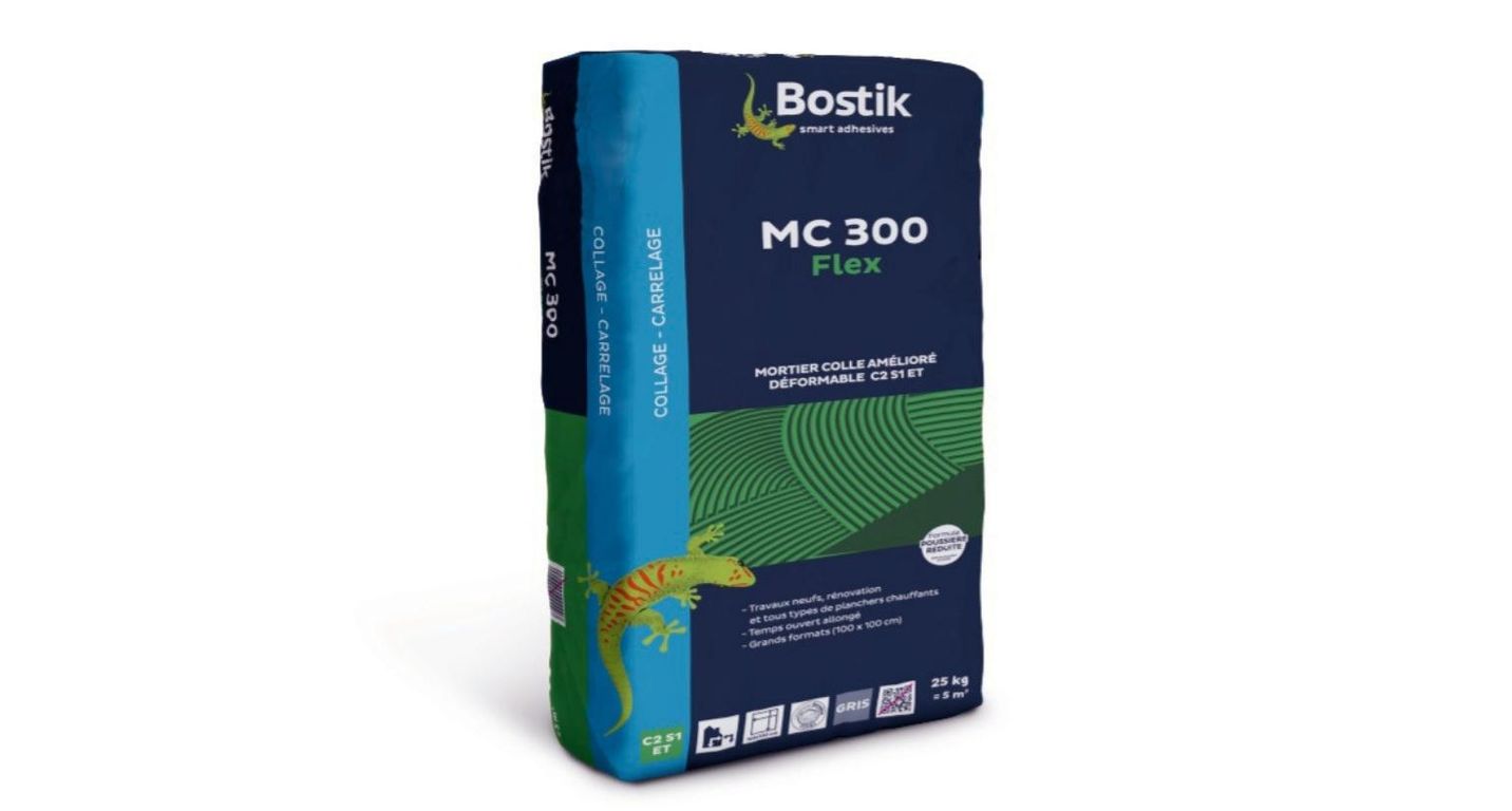 Mortier-colle Bostik MC 300 FLEX BLANC, pour sols Carrelage, pour carrelage, 25.00 kg