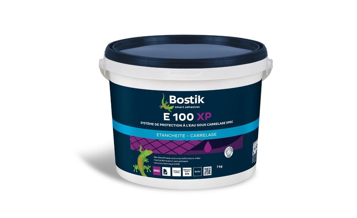 Primaire d'accrochage Bostik E100 XP, barrière efficace contre les infiltrations d'eau, à utiliser avec l'ardatoile, 7.00 kg
