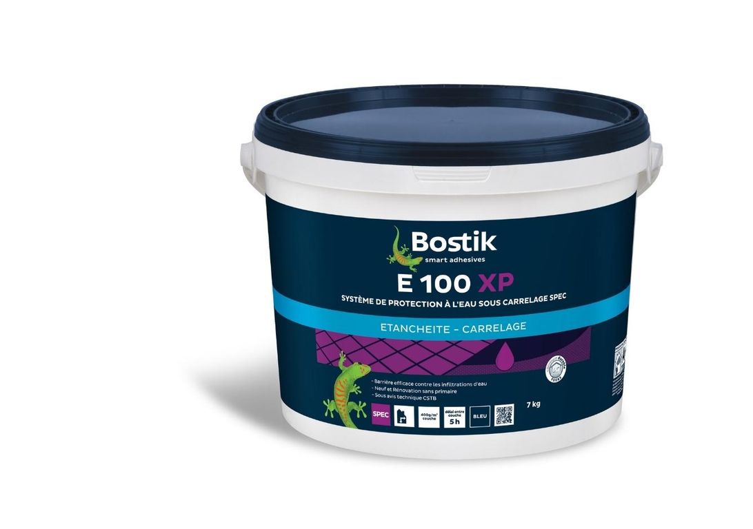 Primaire d'accrochage Bostik E100 XP, barrière efficace contre les infiltrations d'eau, à utiliser avec l'ardatoile, 7.00 kg