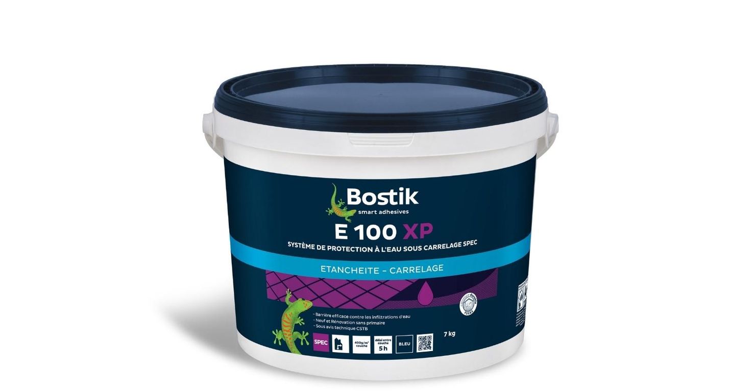 Primaire d'accrochage Bostik E100 XP, barrière efficace contre les infiltrations d'eau, à utiliser avec l'ardatoile, 7.00 kg