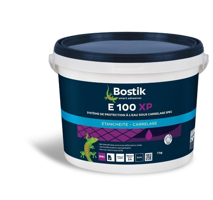 Primaire d'accrochage Bostik E100 XP, barrière efficace contre les infiltrations d'eau, à utiliser avec l'ardatoile, 7.00 kg