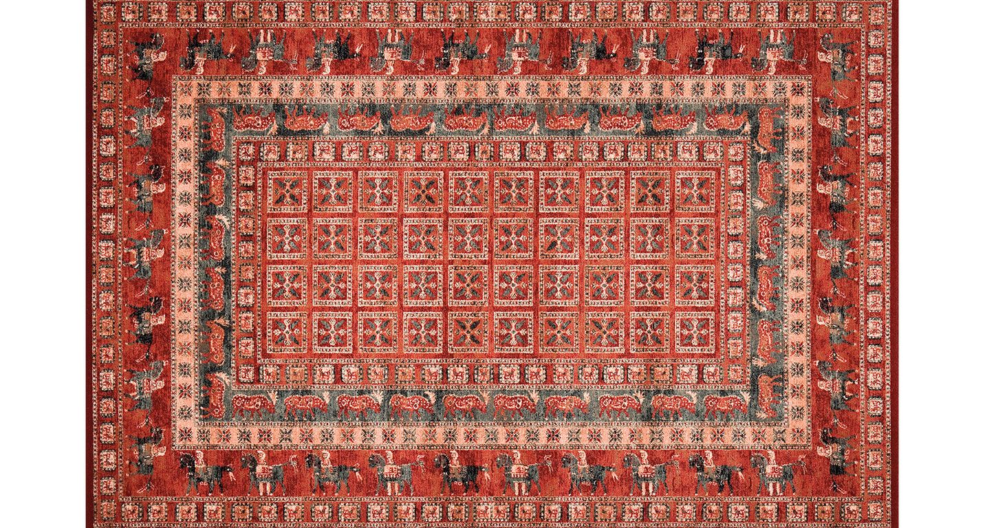 Tapis KATOUN , oriental pazyryk motif pasyryk