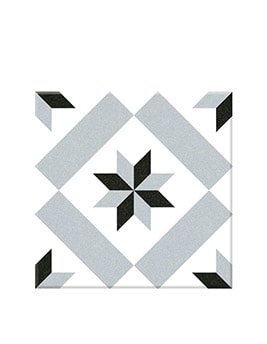 Carrelage CARREAU CIMENT, aspect carreau ciment multicolore, dim 20.00 x 20.00 cm